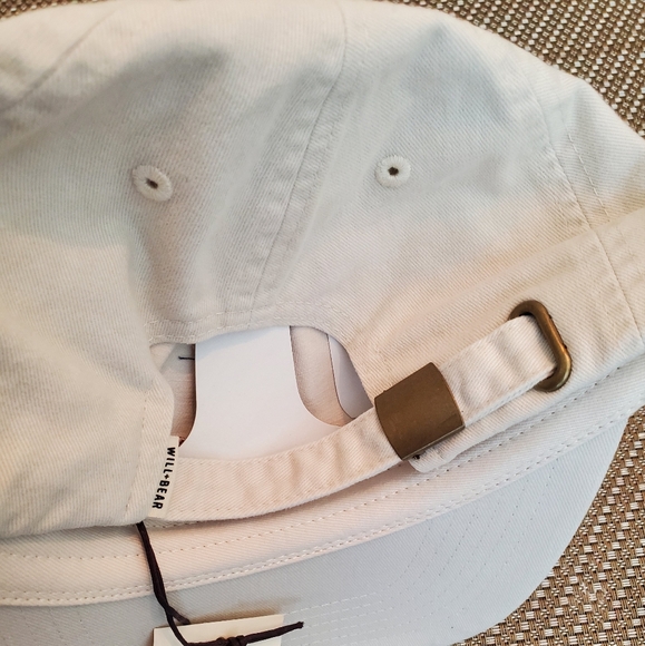 Will + Bear 100% Natural Brushed Cotton Canvas “Riley Bone” White Dad Cap NWT - Picture 10 of 13